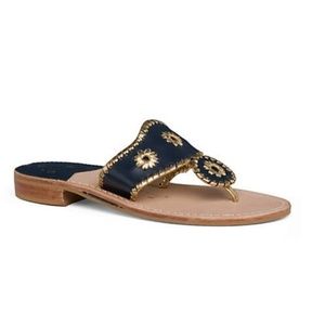 Jack Rogers - Classic Nantucket Blue & Gold Sandal